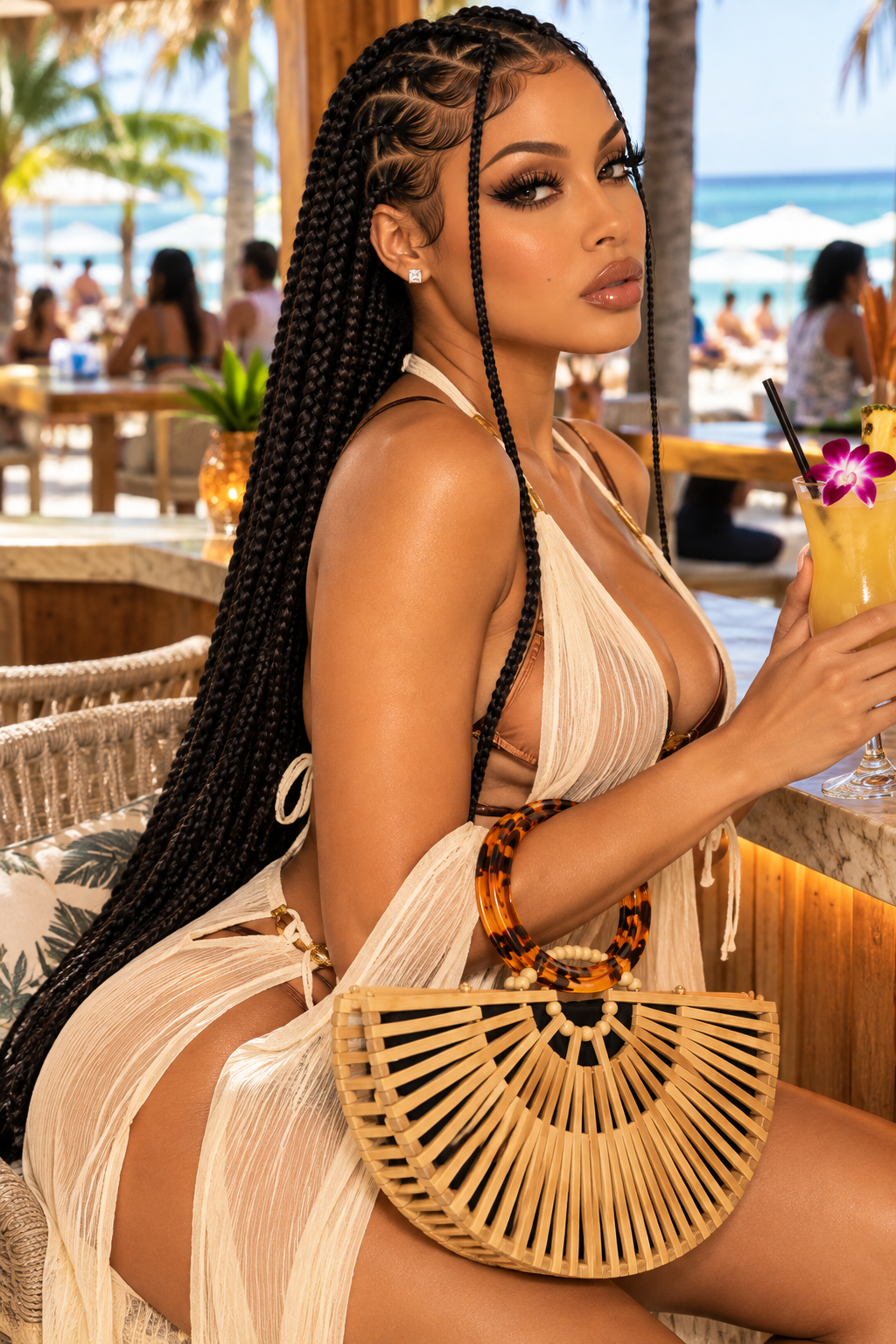The Zanzibar Muse Bamboo Handbag