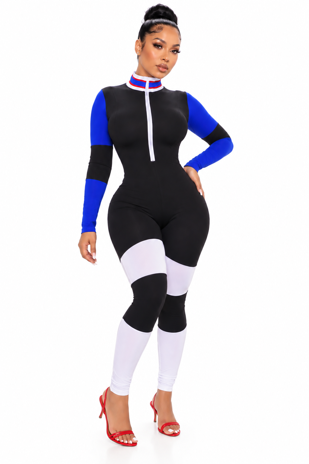 Fast Lane Colorblock Jumpsuit