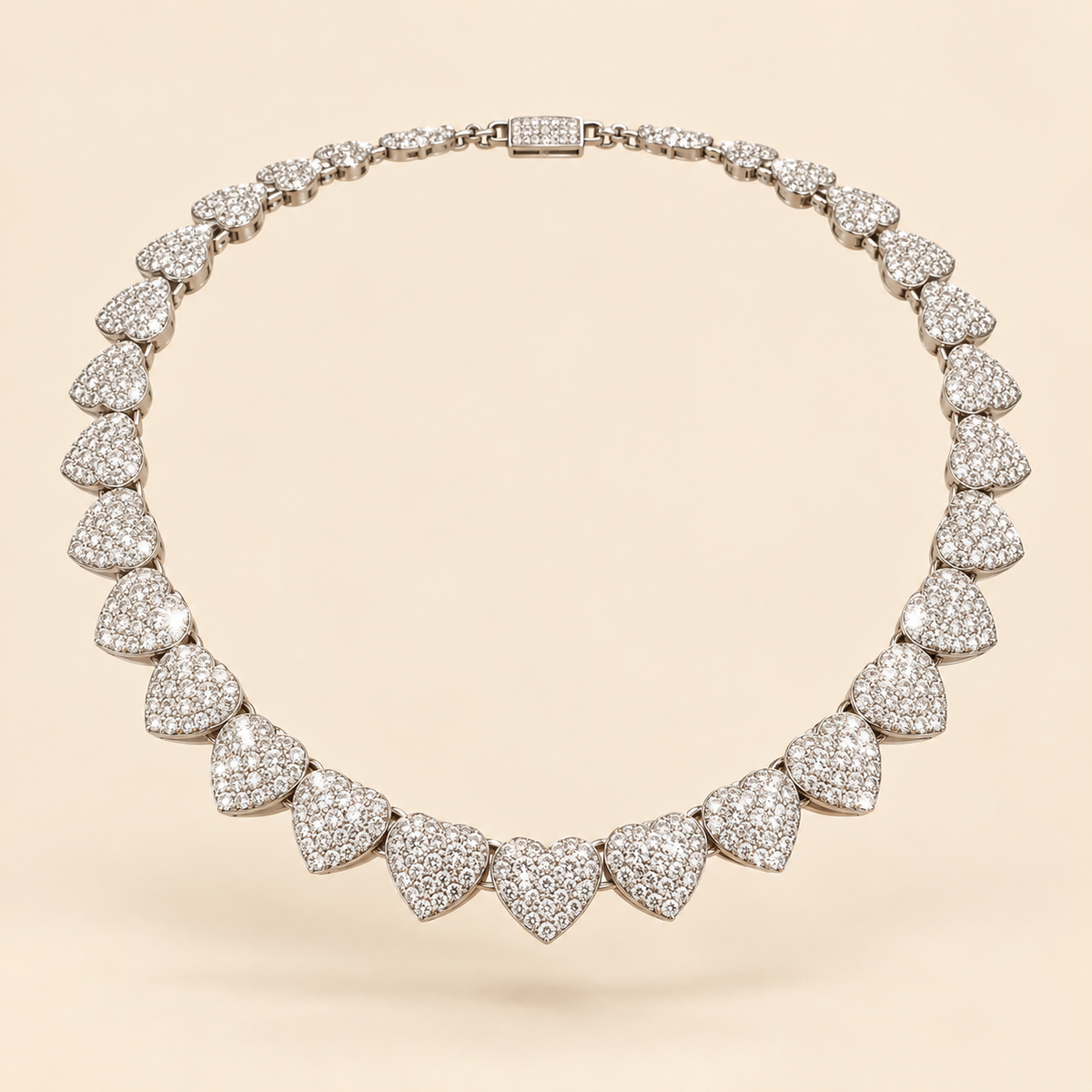 Heart Tennis Chain