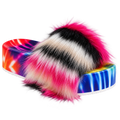 Pink Paradise Fluffy Platform Slides