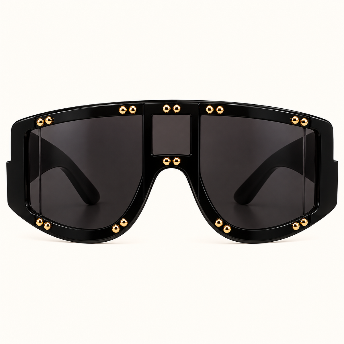 Muse Oversized Studded Shield Sunglasses