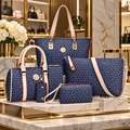 6-Piece Printed Crossbody Handbag Set