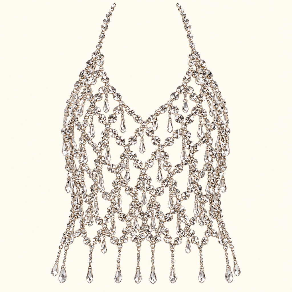 Crystal Drip Halter Top