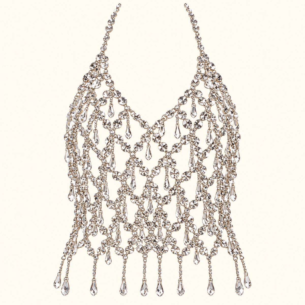 Crystal Drip Halter Top