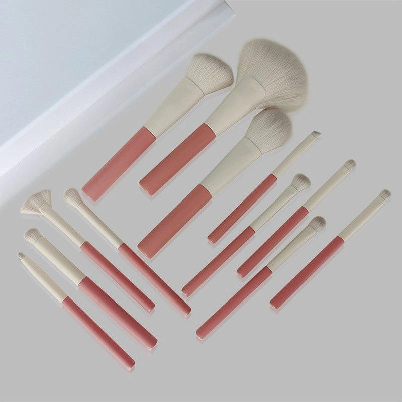 Pink & White Makeup Brush Set