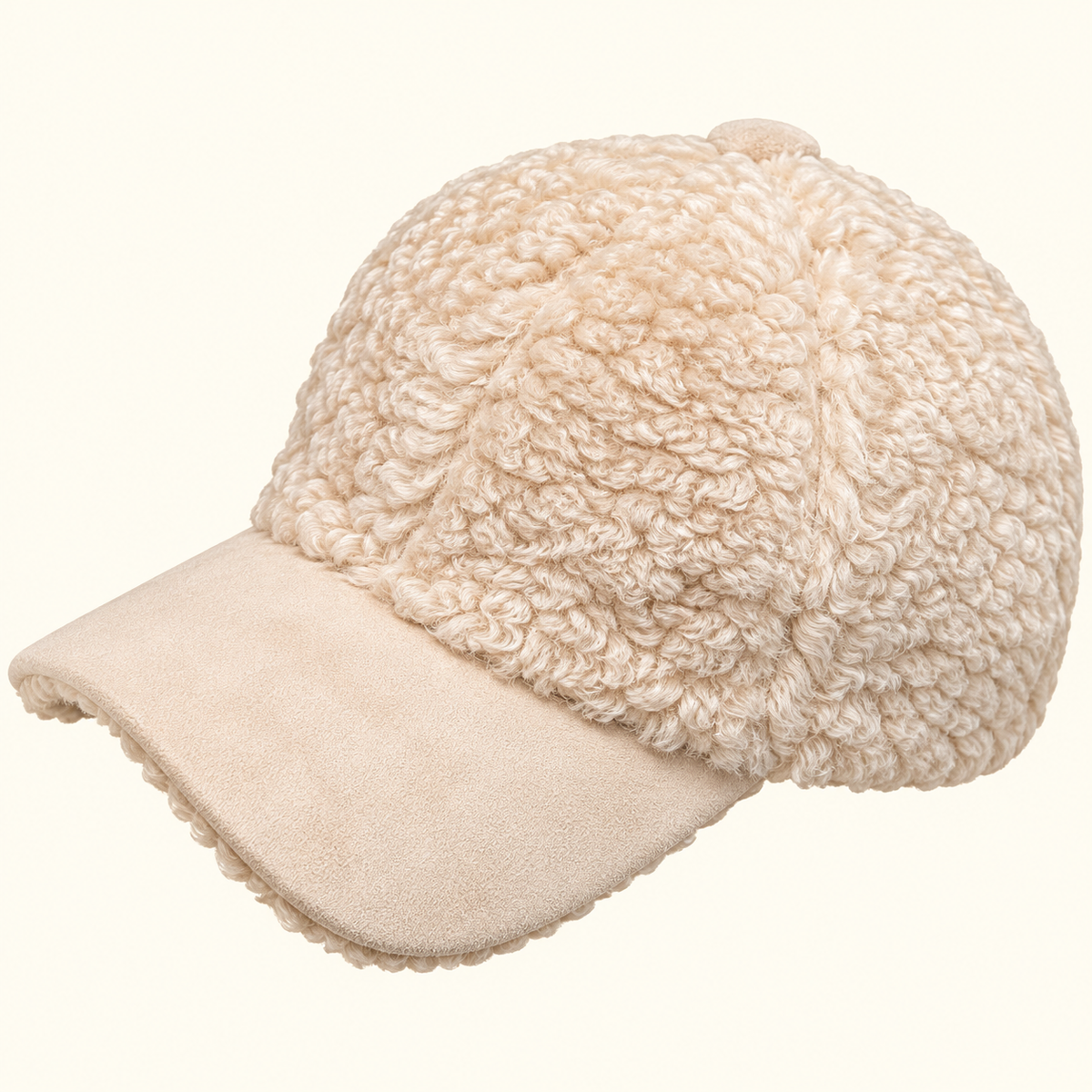 Cozy Muse Teddy Sherpa Baseball Cap